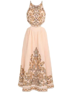 Devi Halter Tie Midi Dress