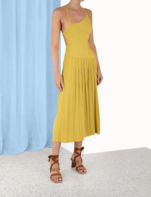 Devi Lurex Midi Dress