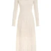 Devi Panelled Lace Midi Dress