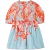 Devi Puff Sleeve Shirred Dress