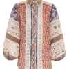 Devi Spliced Billow Blouse