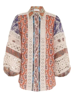 Devi Spliced Billow Blouse