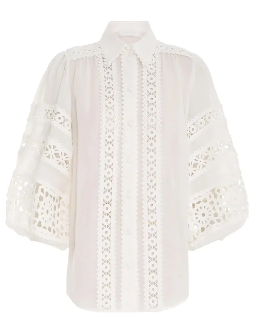 Devi Spliced Billow Blouse
