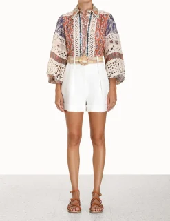Devi Spliced Billow Blouse