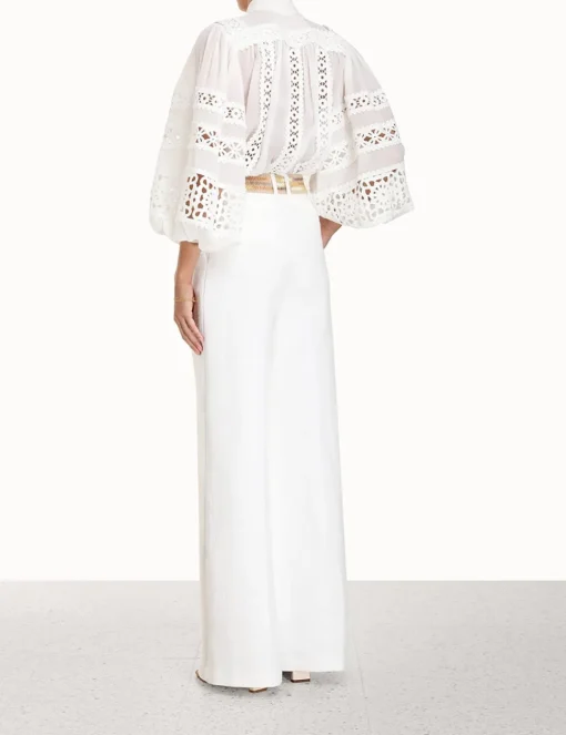 Devi Spliced Billow Blouse