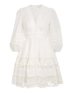 Devi Spliced Billow Mini Dress