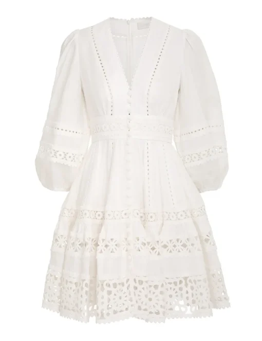 Devi Spliced Billow Mini Dress
