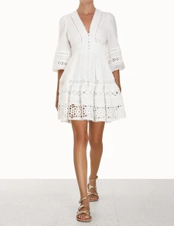 Devi Spliced Billow Mini Dress