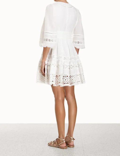 Devi Spliced Billow Mini Dress