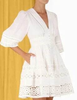 Devi Spliced Billow Mini Dress