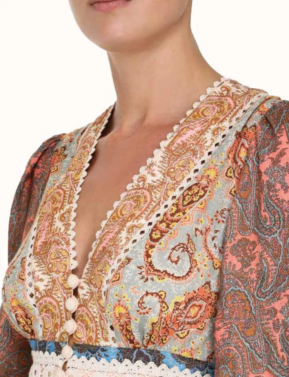 Devi Spliced Midi Dress