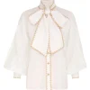 Devi Tie Neck Blouse