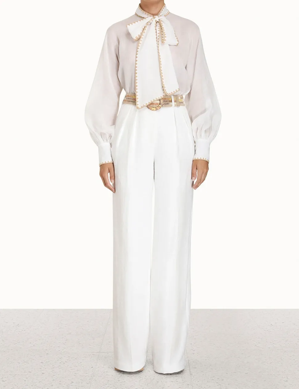 Devi Tie Neck Blouse