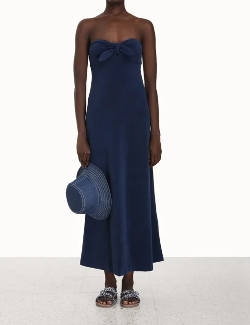 Devi Towelling Column Dress