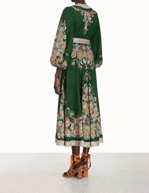 Devi Wrap Midi Dress
