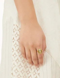 Enamel Signet Ring