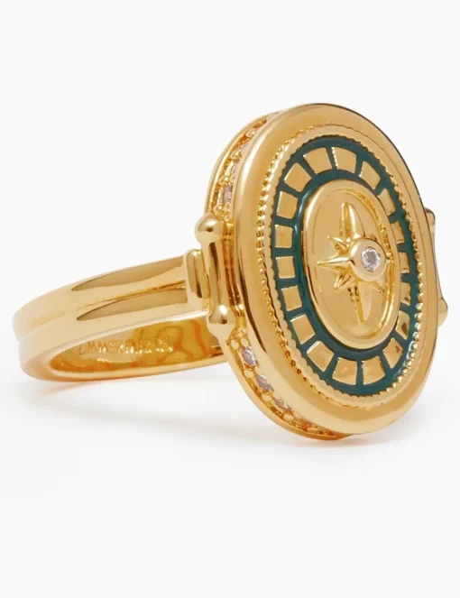 Enamel Signet Ring