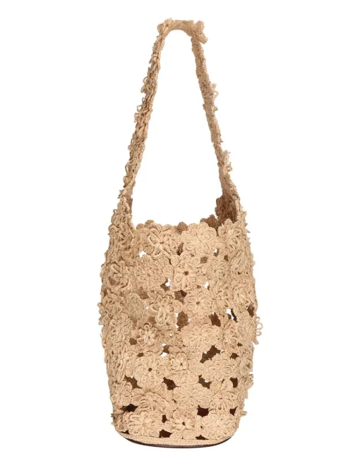 Floral Crochet Tote