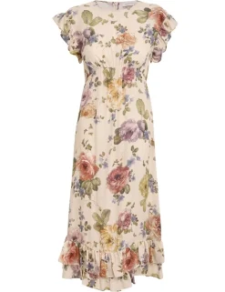 Frill Midi Dress