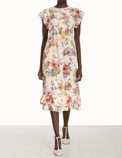 Frill Midi Dress