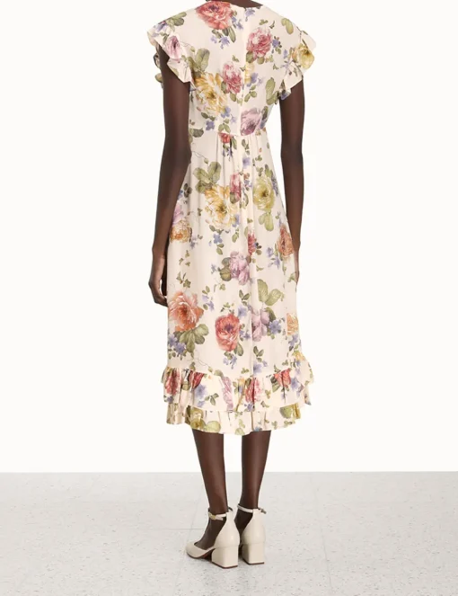 Frill Midi Dress