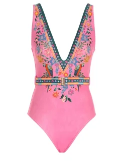 Ginger Belted Plunge 1Pc