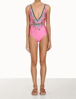 Ginger Belted Plunge 1Pc