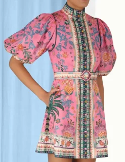 Ginger Buttoned Mini Dress