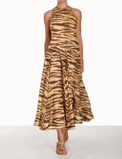 Ginger Drop Waist Midi Dress