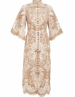 Ginger Embroidered Shirt Dress