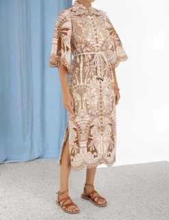 Ginger Embroidered Shirt Dress