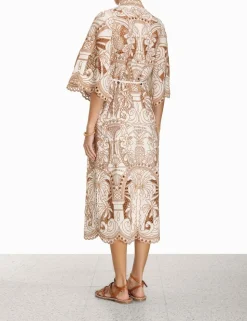 Ginger Embroidered Shirt Dress