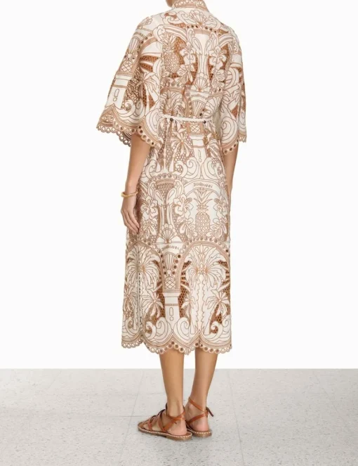 Ginger Embroidered Shirt Dress