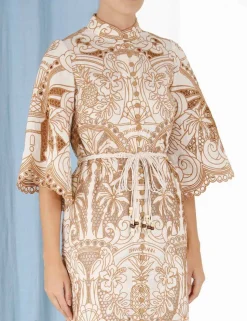 Ginger Embroidered Shirt Dress