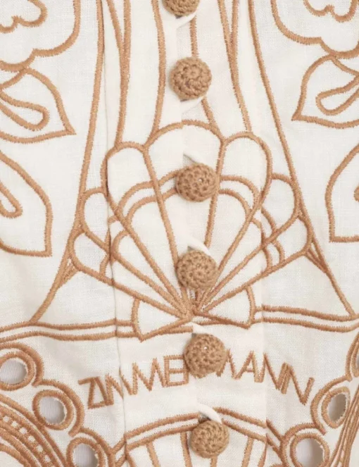 Ginger Embroidered Shirt Dress