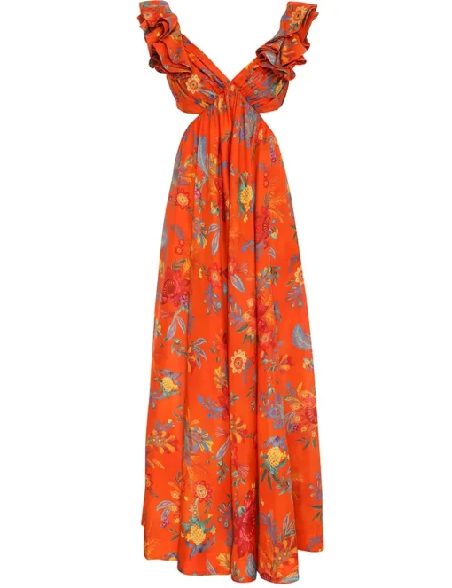 Ginger Frill Midi Dress
