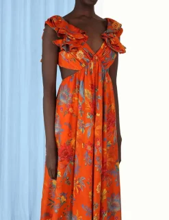 Ginger Frill Midi Dress