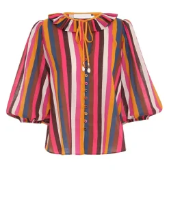 Ginger Ruffle Neck Top