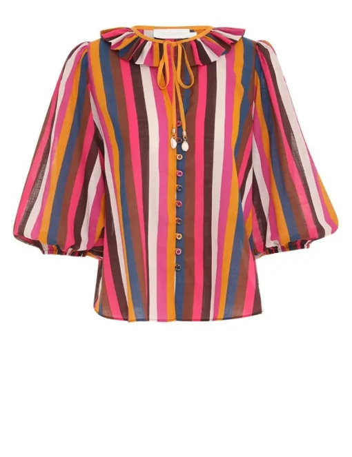 Ginger Ruffle Neck Top