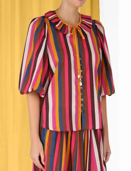 Ginger Ruffle Neck Top