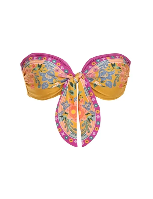 Ginger Scarf Tie Bra
