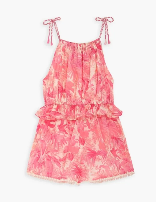 Ginger Tie Shoulder Playsuit