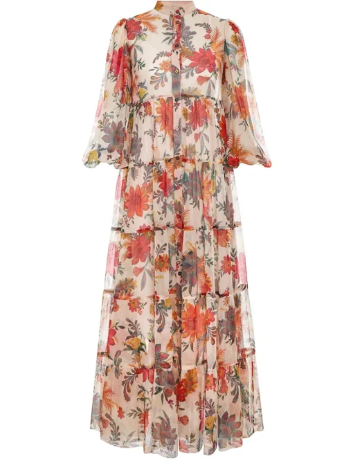 Ginger Tiered Midi Dress