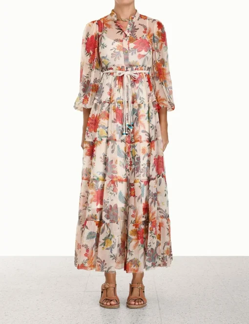Ginger Tiered Midi Dress