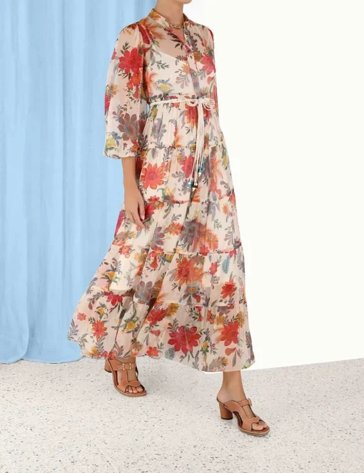 Ginger Tiered Midi Dress