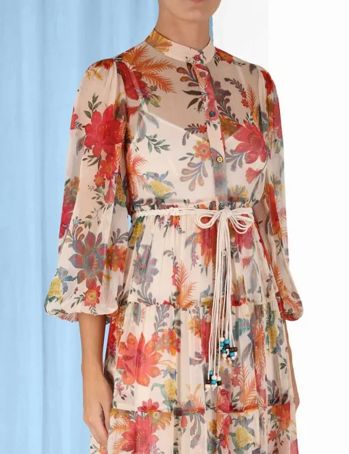 Ginger Tiered Midi Dress