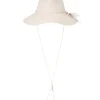 Glazed Straw Collapsible Hat