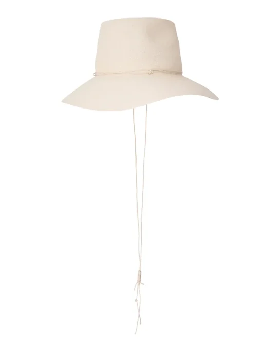 Glazed Straw Collapsible Hat