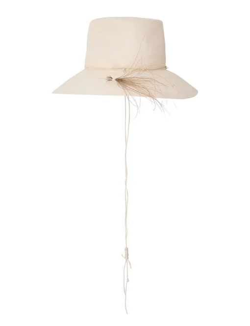 Glazed Straw Collapsible Hat