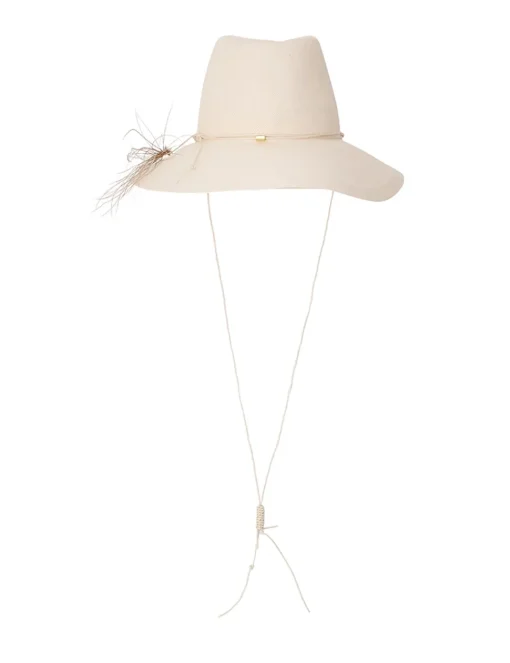 Glazed Straw Collapsible Hat